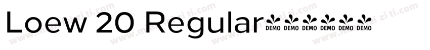 Loew 20 Regular字体转换